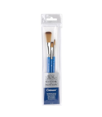 Winsor and Newton "Cotman" Brush Short Handle (Pack of 3)