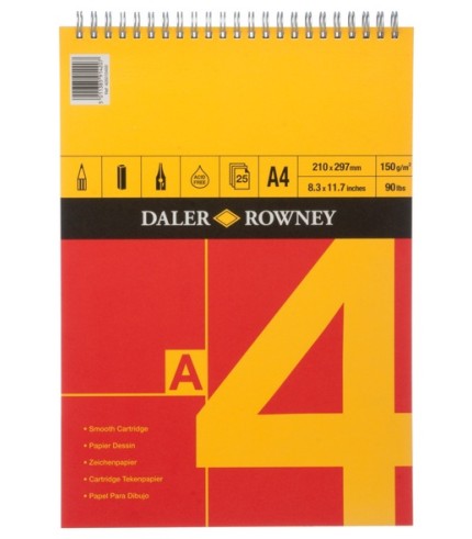 Daler Rowney Series A Spiral Cartridge A4 Pad