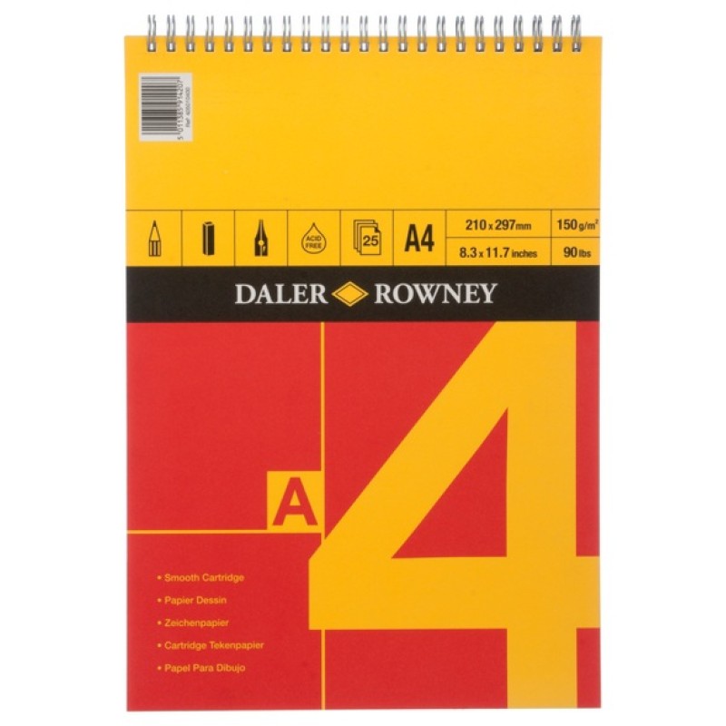 Daler Rowney Series A Spiral Cartridge A4 Pad