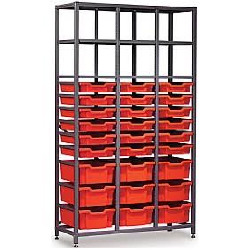 Gratnells 3 Column High 27 Tray Storage Rack