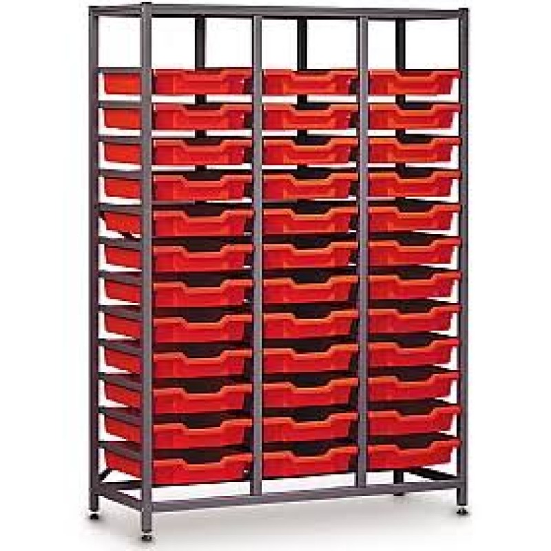 Gratnells 3 Column Midi 36 Tray Storage Rack