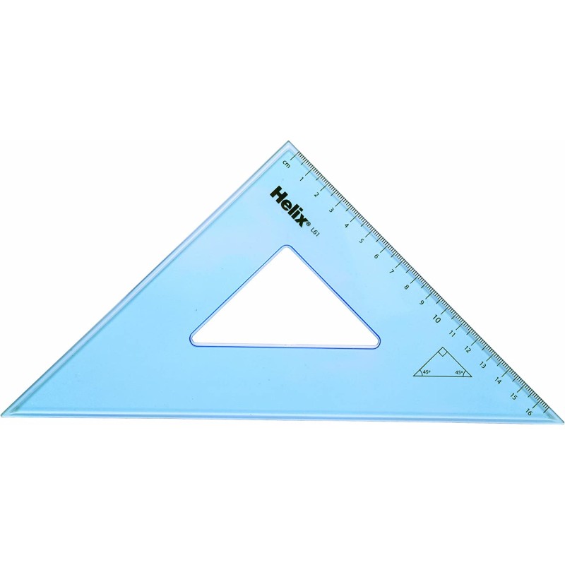 Helix Set Squares 26cm 45 Degree Set Square