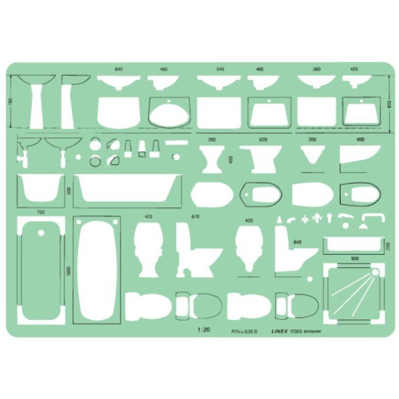 Plumbing Fixture Template (LXG 1136S)