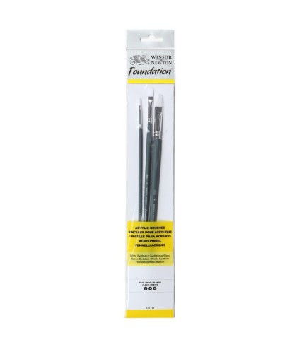 Winsor and Newton Acrylic Foundation Brush set 4