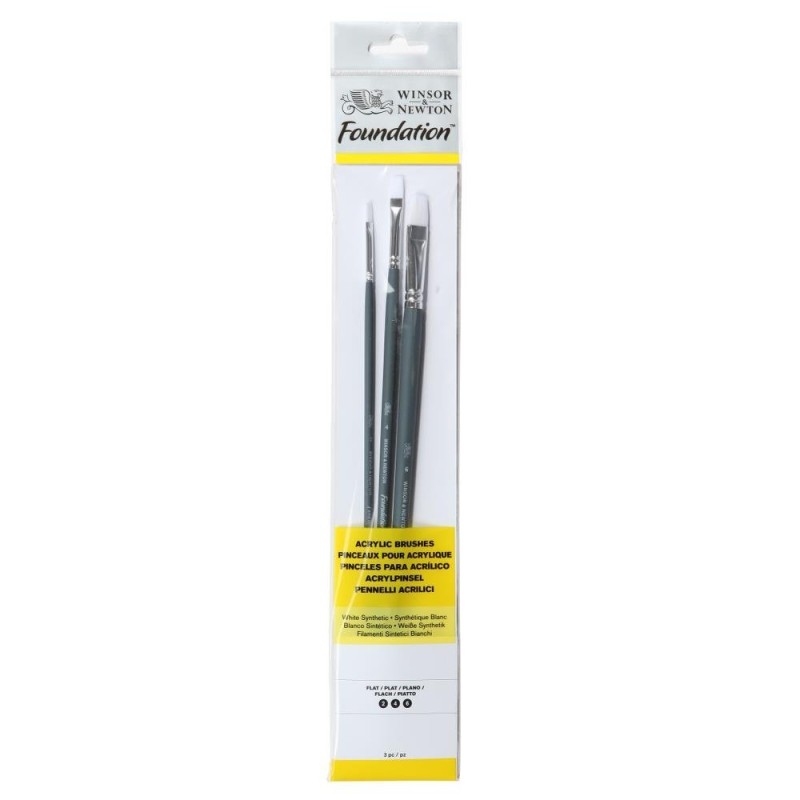 Winsor and Newton Acrylic Foundation Brush set 4