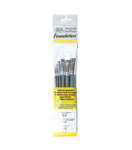 Winsor and Newton Acrylic Foundation Brush set 7