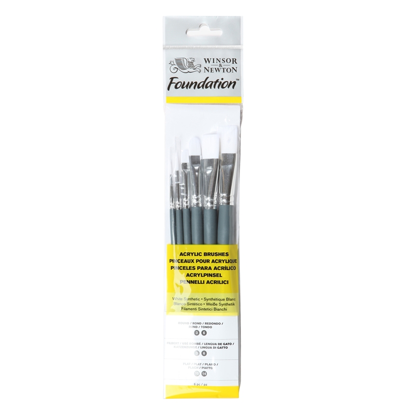 Winsor and Newton Acrylic Foundation Brush set 7