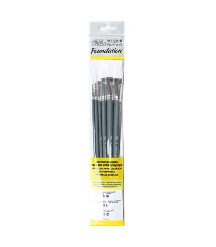 Winsor and Newton Acrylic Foundation Brush set 8