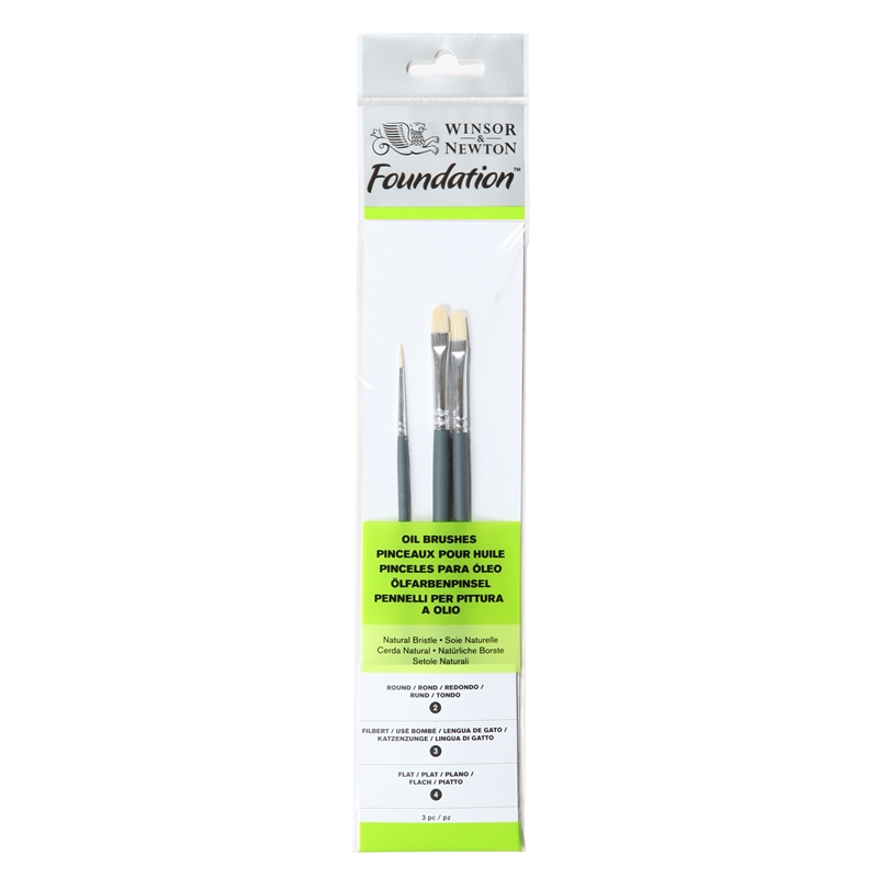 Winsor and Newton Oil Colour Foundation Brush set 21