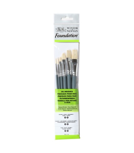 Winsor and Newton Oil Colour Foundation Brush set 25